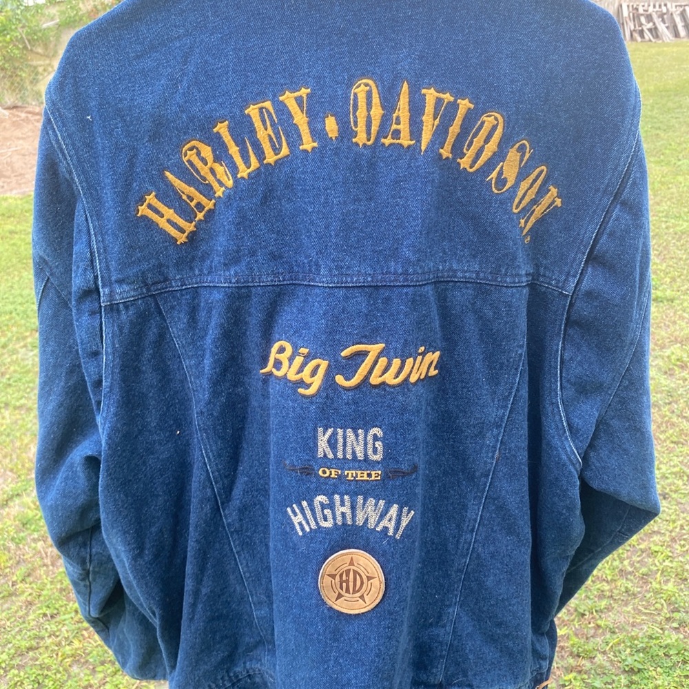 Vintage Men’s Harley Davidson jean jacket